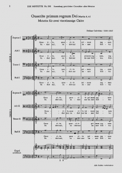 Quaerite primum regnum Dei (Sethus Calvisius) 