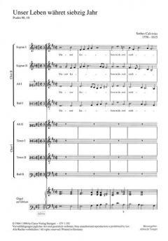 Unser Leben währet siebzig Jahr (Sethus Calvisius) 