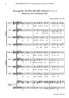 Zion spricht: Der Herr hat mich verlassen (Sethus Calvisius) 