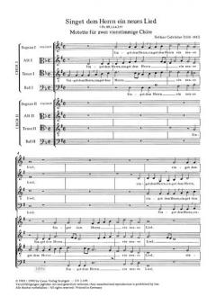 Psalm 96 Singet dem Herrn (Sethus Calvisius) 