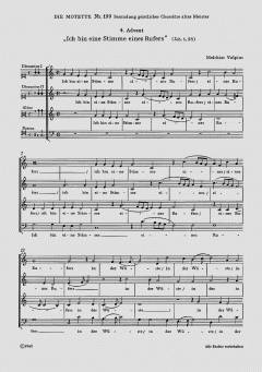 Ich bin eine Stimme eines Rufers (Melchior Vulpius) 