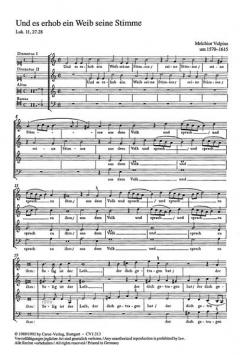 Und es erhob ein Weib seine Stimme (Melchior Vulpius) 