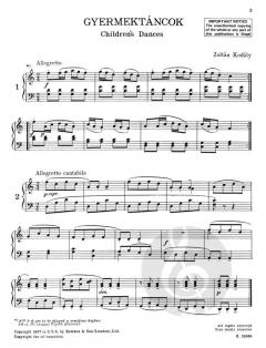 Children's Dances von Zoltan Kodaly 