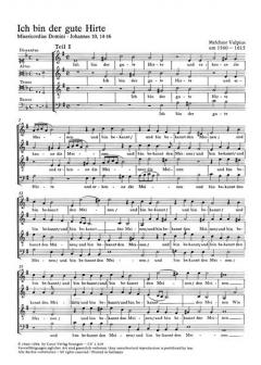 Ich bin der gute Hirte (Melchior Vulpius) 