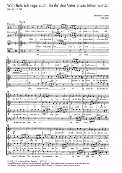 Wahrlich... So ihr den Vater (Melchior Vulpius) 