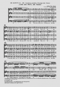 Lobet den Herrn, alle Heiden 