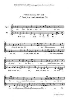 O Gott, wir danken deiner Güt (Michael Praetorius) 