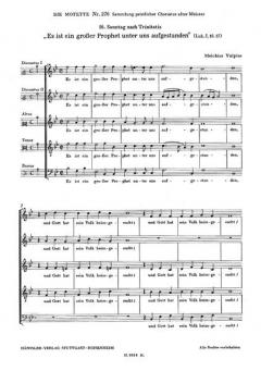 Es ist ein großer Prophet unter uns (Melchior Vulpius) 
