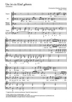 Uns ist ein Kind geboren (Constantin Christian Dedekind) 