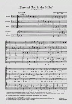 Ehre sei Gott in der Höhe (Andreas Hammerschmidt) 