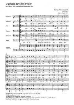 Das ist je gewisslich wahr (Andreas Hammerschmidt) 