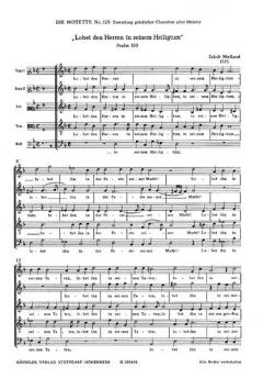 Lobet den Herren in seinem Heiligtum (Jakob Meiland) 