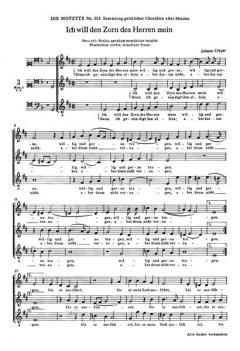 Ich will den Zorn des Herren mein (Johann Crüger) 