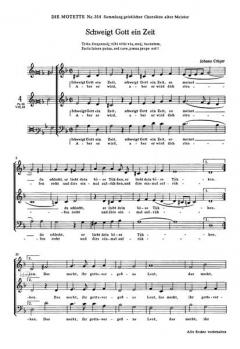 Schweigt Gott ein Zeit (Johann Crüger) 