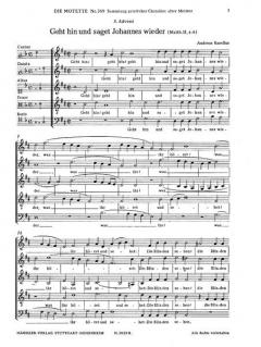 Geht hin und saget Johannes wieder (Andreas Raselius) 