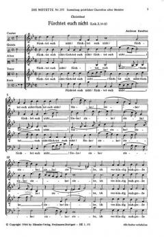 Fürchtet euch nicht (Andreas Raselius) 