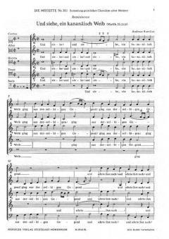 Und siehe, ein kanaanäisch Weib (Andreas Raselius) 