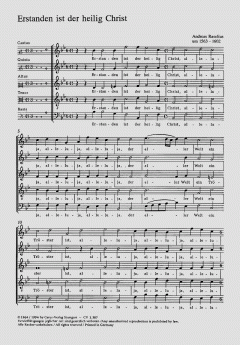 Erstanden ist der heilig Christ (Andreas Raselius) 