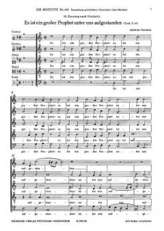 Es ist ein großer Prophet unter uns aufgestanden (Andreas Raselius) 