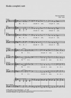 Hodie completi sunt (Giovanni Gabrieli) 