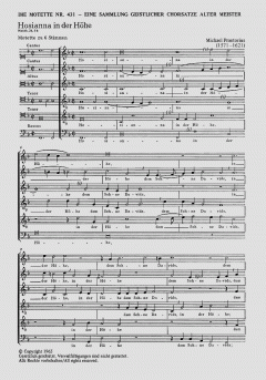 Hosianna in der Höhe (Michael Praetorius) 