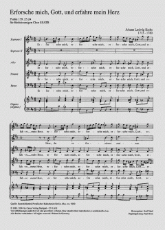 Erforsche mich, Gott (Johann Ludwig Krebs) 