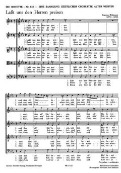 Lasst uns den Herrn preisen (Erasmus Widmann) 