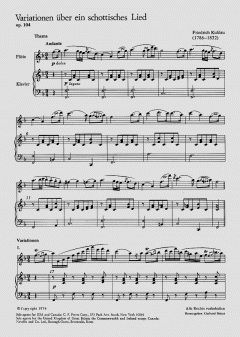 Variationen über ein schottisches Lied op. 104 von Friedrich Kuhlau 