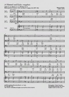 Himmel und Erde vergehen SWV300 von Heinrich Schütz 