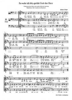 So wahr ich leb, spricht Gott der Herr (Johann Crüger) 