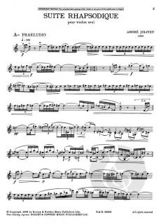 Suite Rhapsodique von André Jolivet 