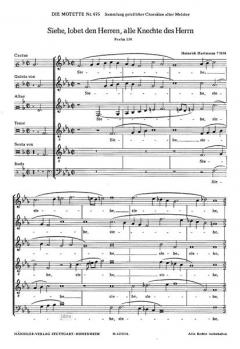 Siehe, lobet den Herren, alle Knechte (Heinrich Hartmann) 