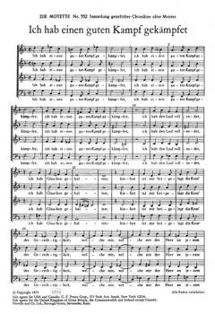 Ich hab einen guten Kampf gekämpfet (J. Staden) 