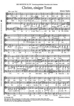 Christe, einiger Trost (J. Staden) 