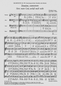 Domine, convertere op. 2 (Orlando di Lasso) 