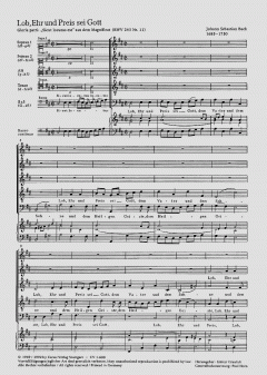Lob, Ehr und Preis sei Gott BWV 243 (J.S. Bach) 