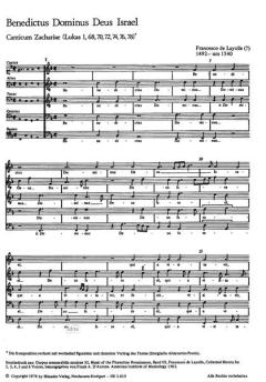 Benedictus Dominus Deus Israel 