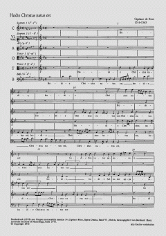 Hodie Christus natus est (Cipriano de Rore) 