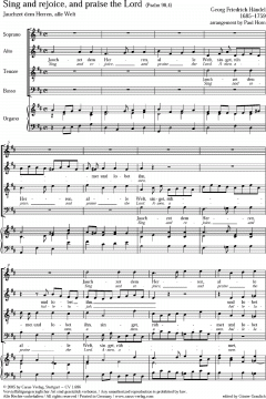 Sing And rejoice, And praise The Lord (Georg Friedrich Händel) 