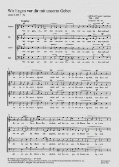 Wir liegen für dir mit unserm Gebet (Gottfried August Homilius) 