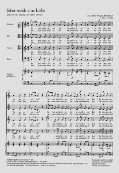 Sehet, welch eine Liebe (Gottfried August Homilius) 