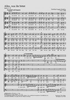 Alles, was ihr bittet (Gottfried August Homilius) 