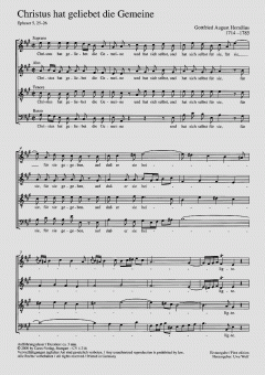 Christus hat geliebet die Gemeine (Gottfried August Homilius) 
