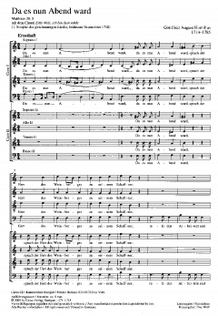 Da es nun Abend ward (Gottfried August Homilius) 