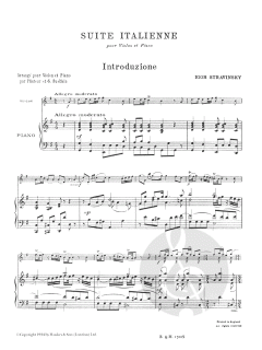 Suite Italienne von Igor Strawinsky 