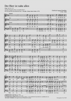 Der Herr ist nahe allen (Gottfried August Homilius) 