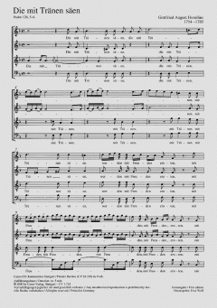 Die mit Tränen säen (Gottfried August Homilius) 