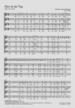 Dies ist der Tag (Gottfried August Homilius) 
