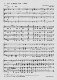 Eins bitt ich vom Herrn (Gottfried August Homilius) 
