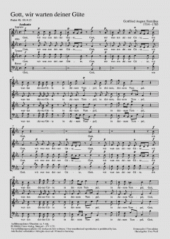 Gott, wir warten deiner Güte (Gottfried August Homilius) 